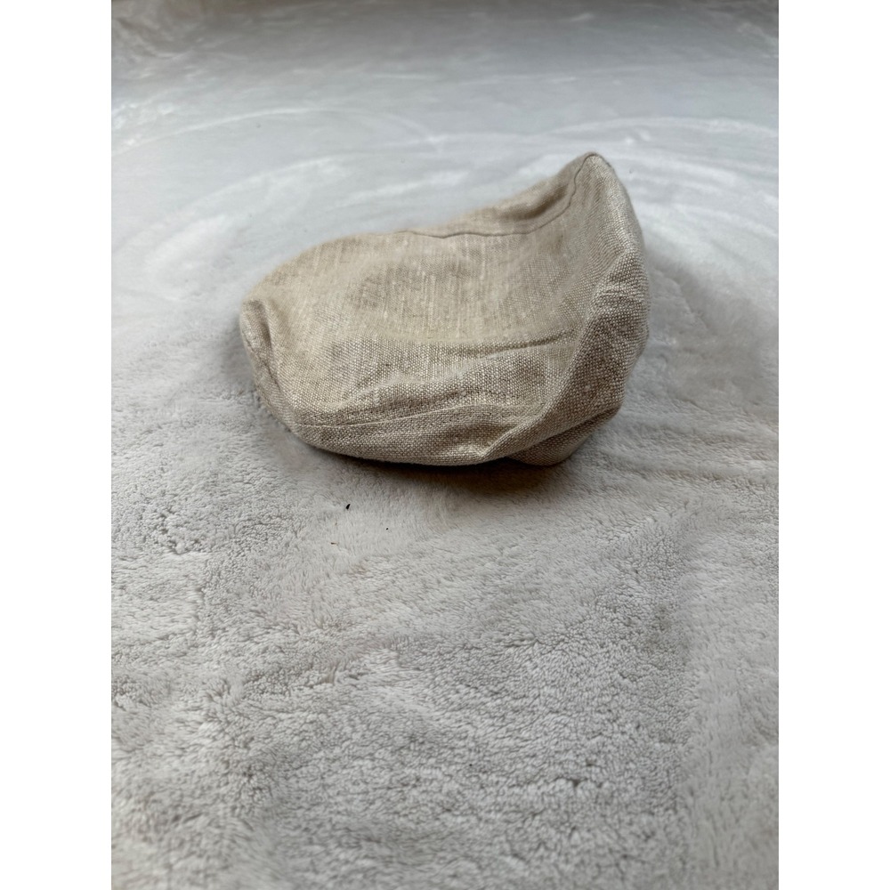 Men's Medium 100% Linen "Three Blind Mice" Flat‎ Cap Hat Made in USA